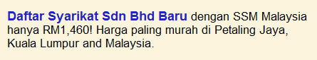 Daftar Syarikat Baru Di Malaysia