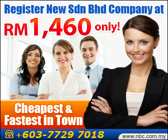 Register your new company in Malaysia at RM1,460 only! Register New Sdn Bhd Company at RM1,460 only!