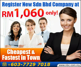 Register New Sdn Bhd Company at RM1,060 only! Call us now!
