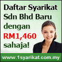 Daftar Syarikat Sdn Bhd dengan hanya RM1,460!
