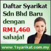 Daftar Syarikat Baru (Sdn Bhd) dengan RM1460 sahaja