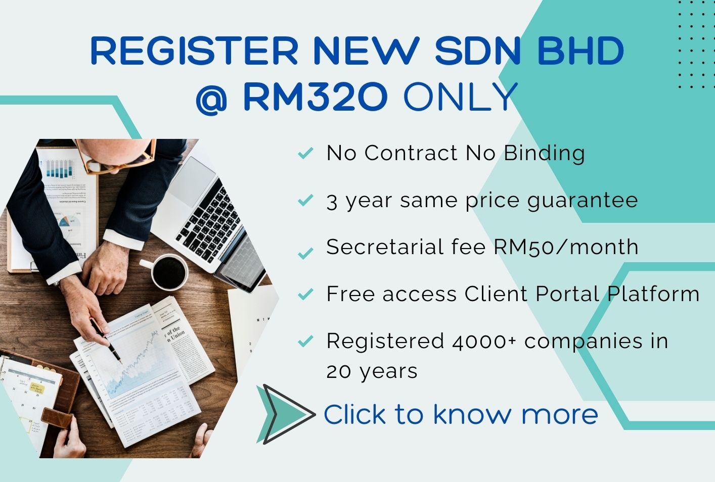 Register new sdn bhd @ RM320 only