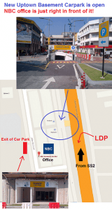 New Uptown Basement Carpark in Front of NBC Office is now open!